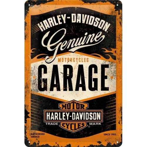 Nostalgic Art 20x30cm Medium Metal Wall Hanging Sign Harley Garage Home Decor