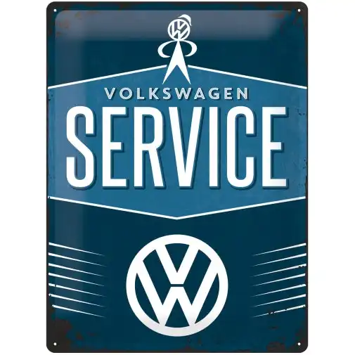 Nostalgic Art VW Service 30x40cm Large Metal Tin Sign Home Wall Hanging Decor