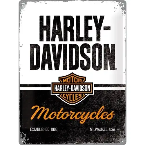 Nostalgic Art Harley-Davidson Motorcycles 30x40cm Large Sign Wall Hanging Decor