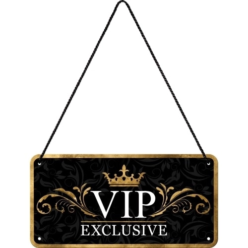 Nostalgic Art Metal 10x20cm Wall Hanging Sign VIP Exclusive Home/Office Decor