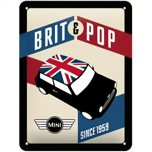 Nostalgic Art 15x20cm Small Wall Hanging Metal Sign Mini Brit Pop Home Decor