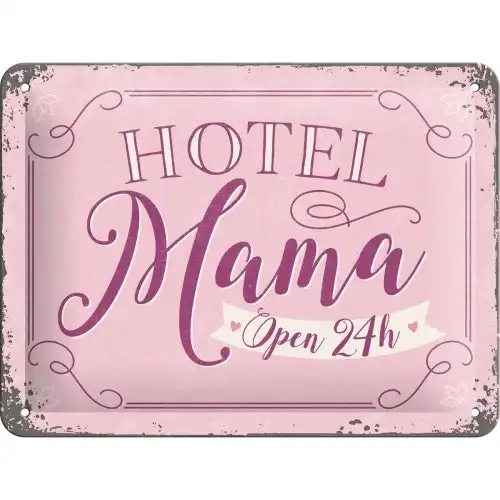 Nostalgic Art 15x20cm Small Wall Hanging Metal Sign Hotel Mama Home/Cafe Decor