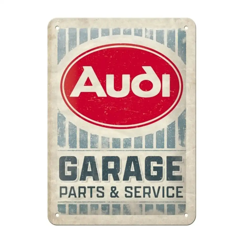 Nostalgic-Art 15x20cm Metal Sign Audi Garage Small Home/Office/Cafe Decoration