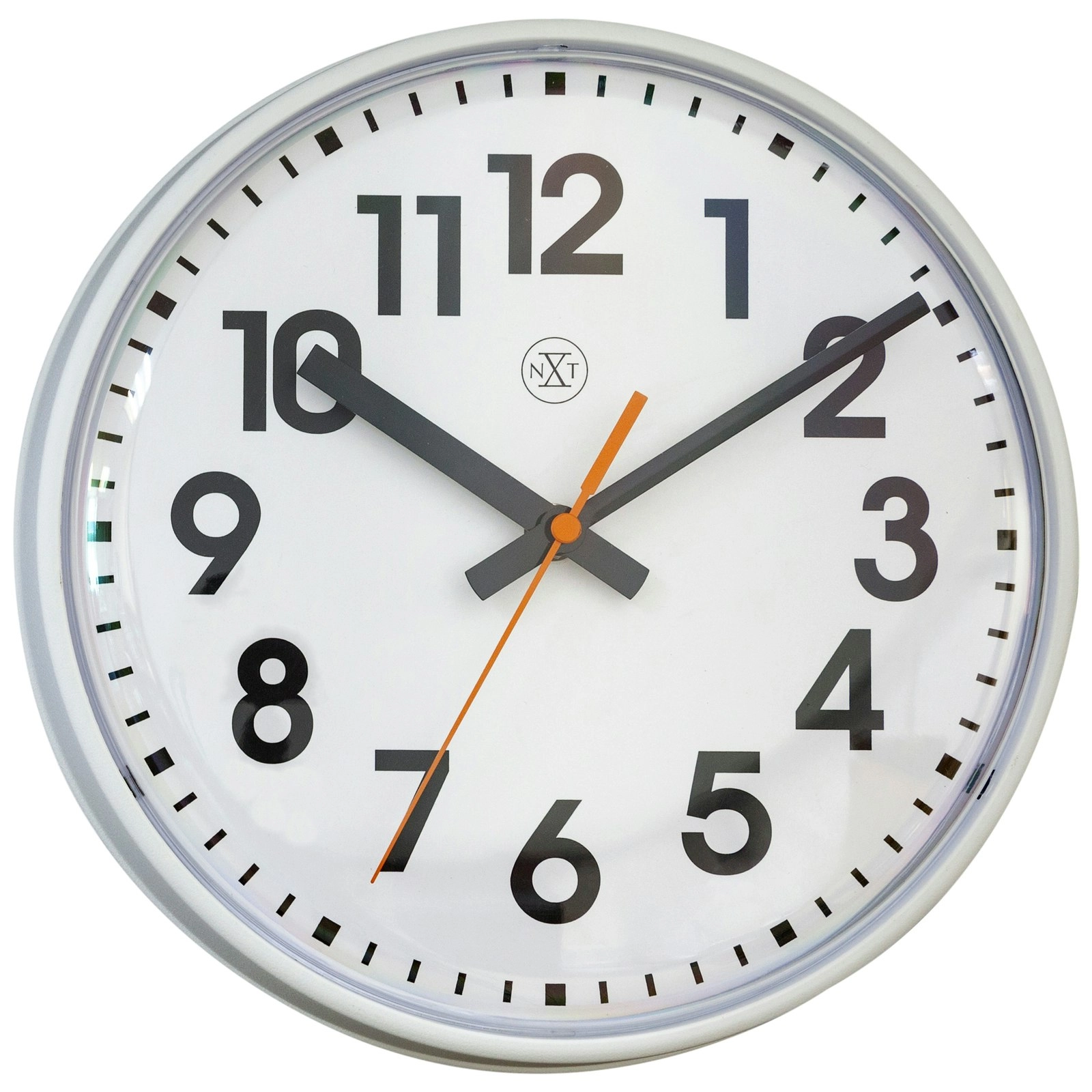 NeXtime Peter Plastic Analogue 26cm Wall Clock - White