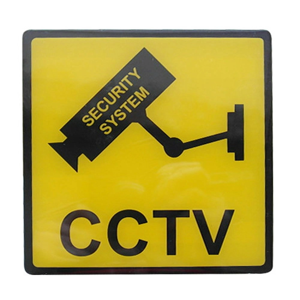 Doss 120mm Security Surveillance Camera Acrylic Sticker CCTV Video Warning Sign