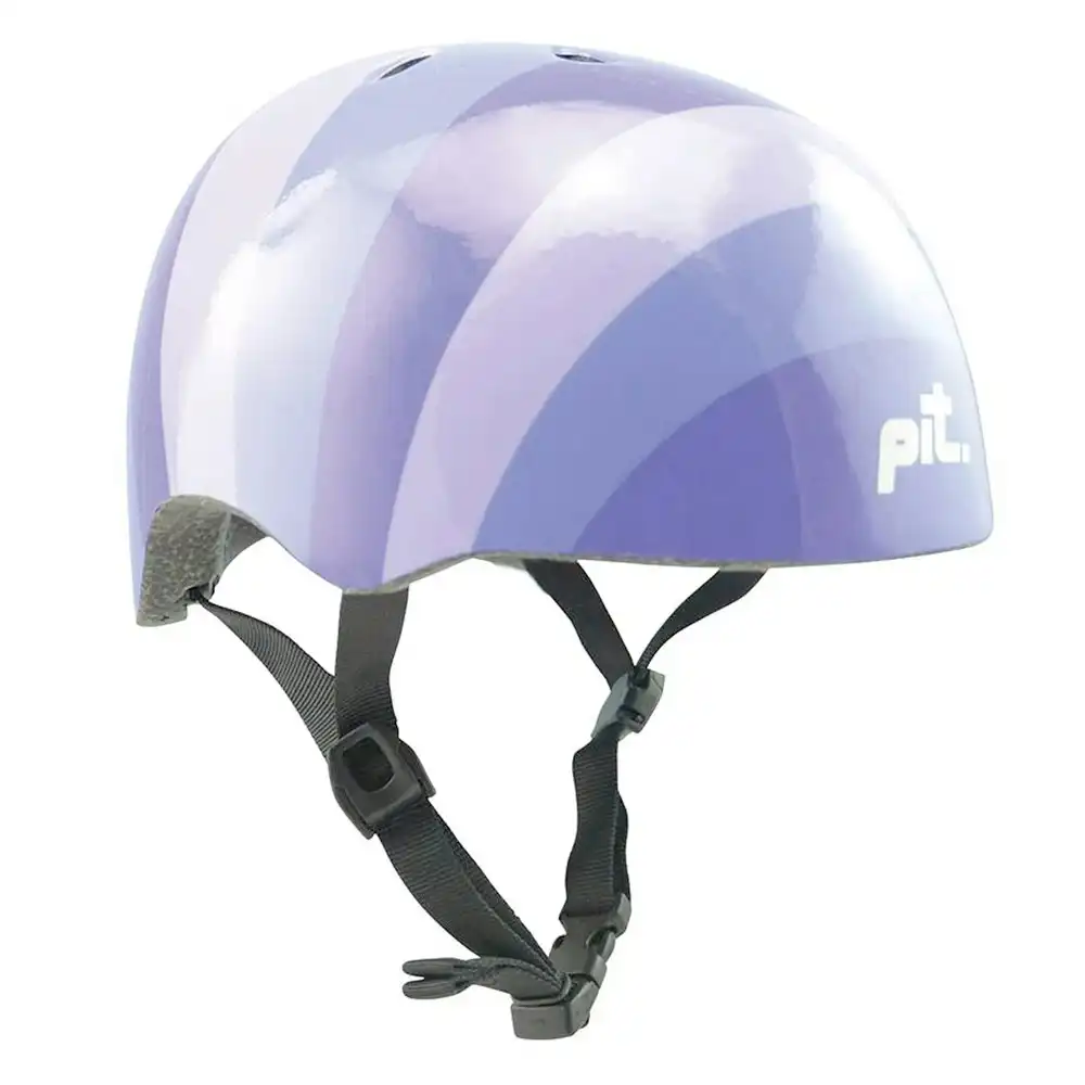 Pit Bicycle/Bike Inlaid Strap Helmet X-Small 50-54cm Head  Kids Stripes Purple