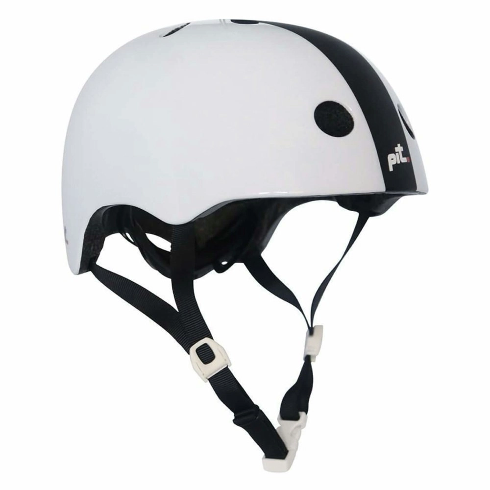 Pit Bicycle/Bike/Sports Helmet Small/Medium Fits 54-58cm Gloss White/Matte Black