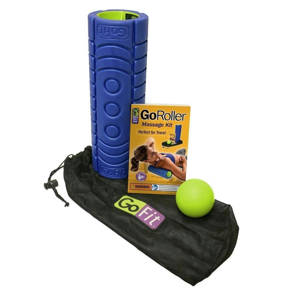 Gofit Go Roller Massage Fitness/Exercise Roller/Ball Muscle Massager Travel Kit