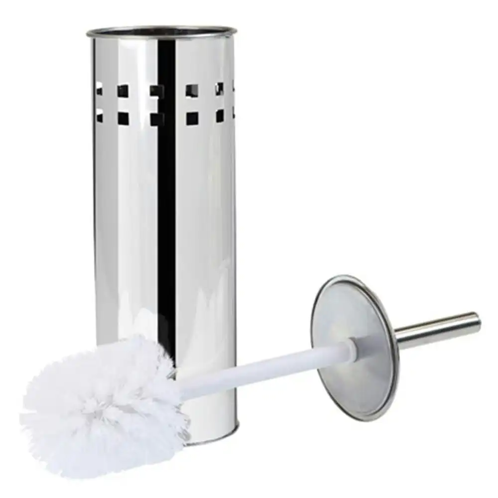 Boxsweden Bathroom Cleaning Bath Toilet Brush & Holder Set Stainless Steel SL