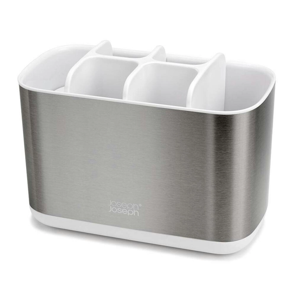 Joseph Joseph EasyStore Steel Toothbrush Caddy/Holder Bathroom Organiser Large