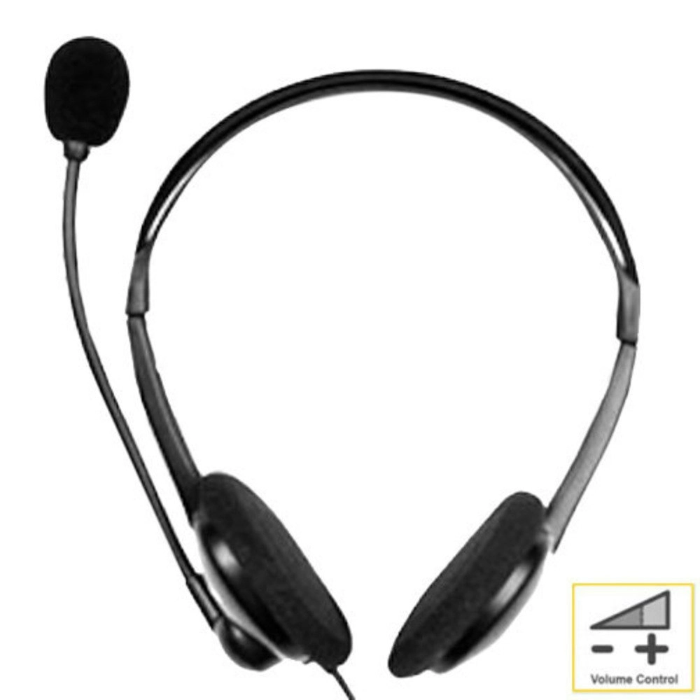 Sansai Stereo Headset/Headphones w/ Microphone for Computer PC Skype/Gaming