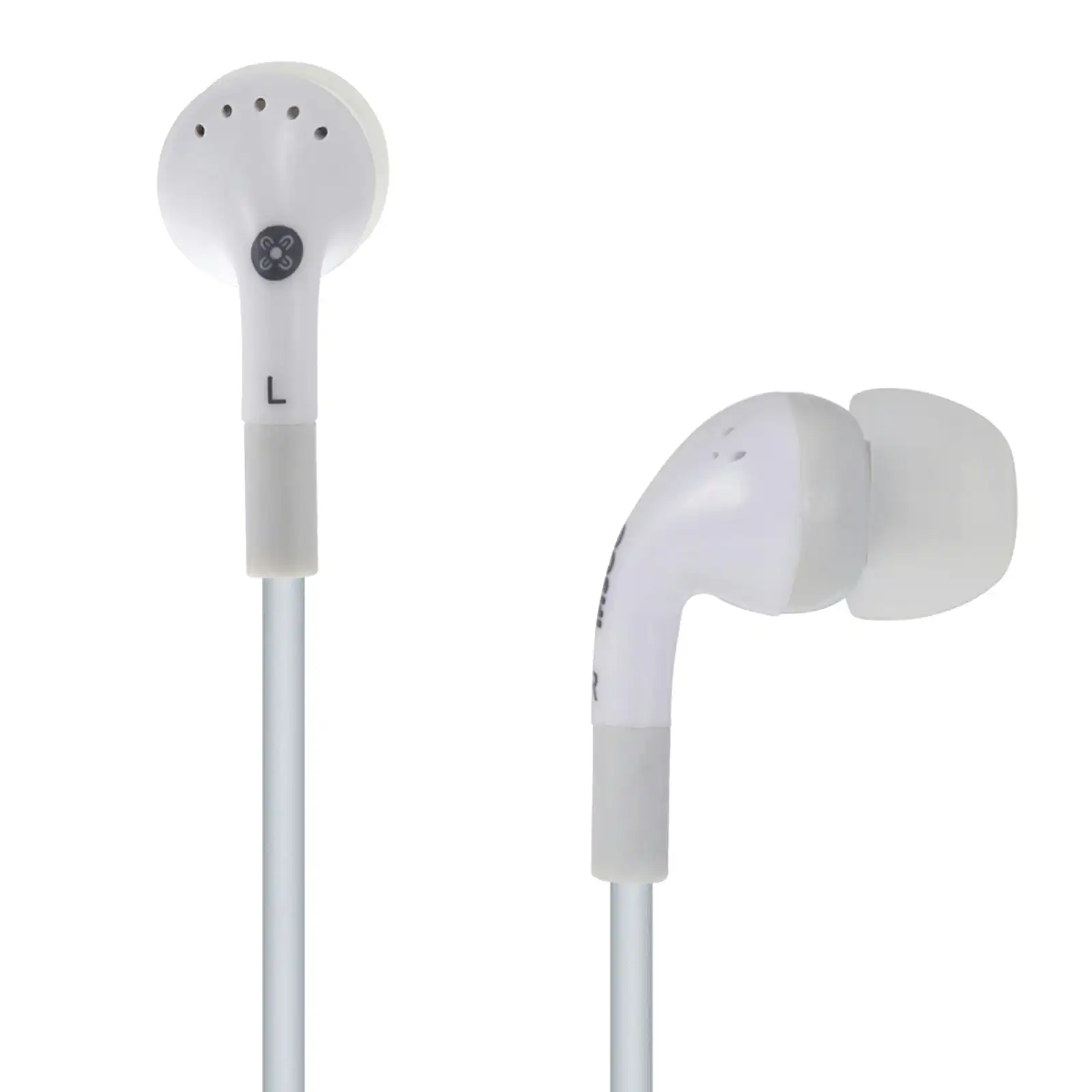 Moki Headphones Noise Isolation Silicone 3.5mm Earphones for iPhone/Android WHT