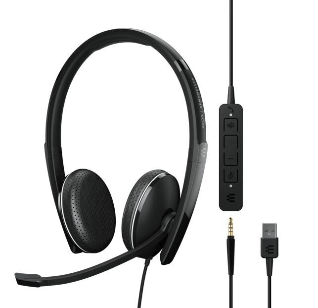 Sennheiser Wired ADAPT 165T USB-A II Double-Sided Office Headset/Headphones BLK