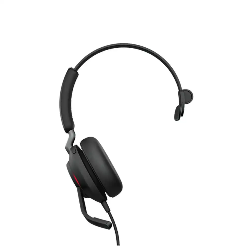 Jabra Corded Evolve2 40 UC Mono USB-C Noise Isolating Wired Headset w/Microphone