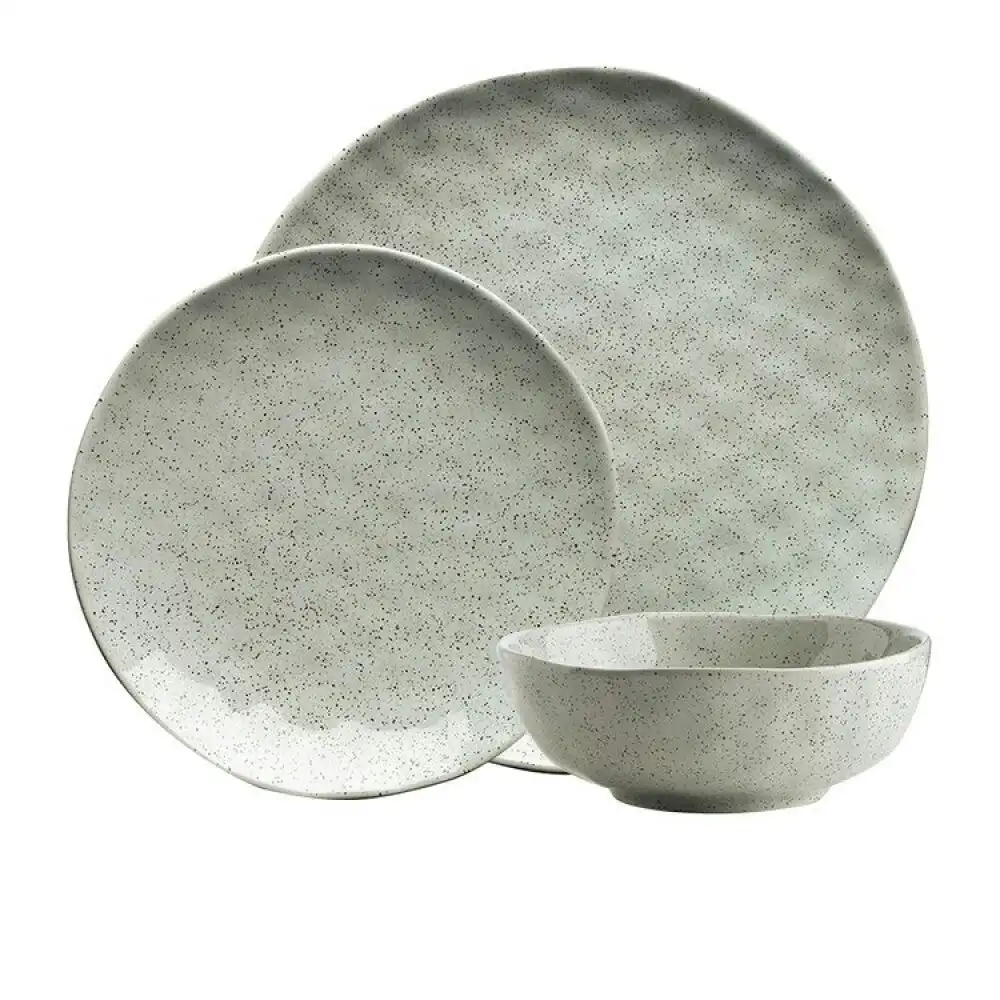 12pc Ecology Speckle Duckegg Dinner Set Food Dinner Plates/Side Plates/Bowls