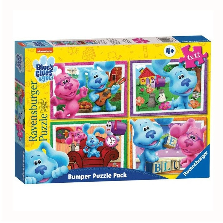 4x 42pc Ravensburger 36 x 26cm Blues Clues Bumper Puzzle Pack Kids Toy 4y+