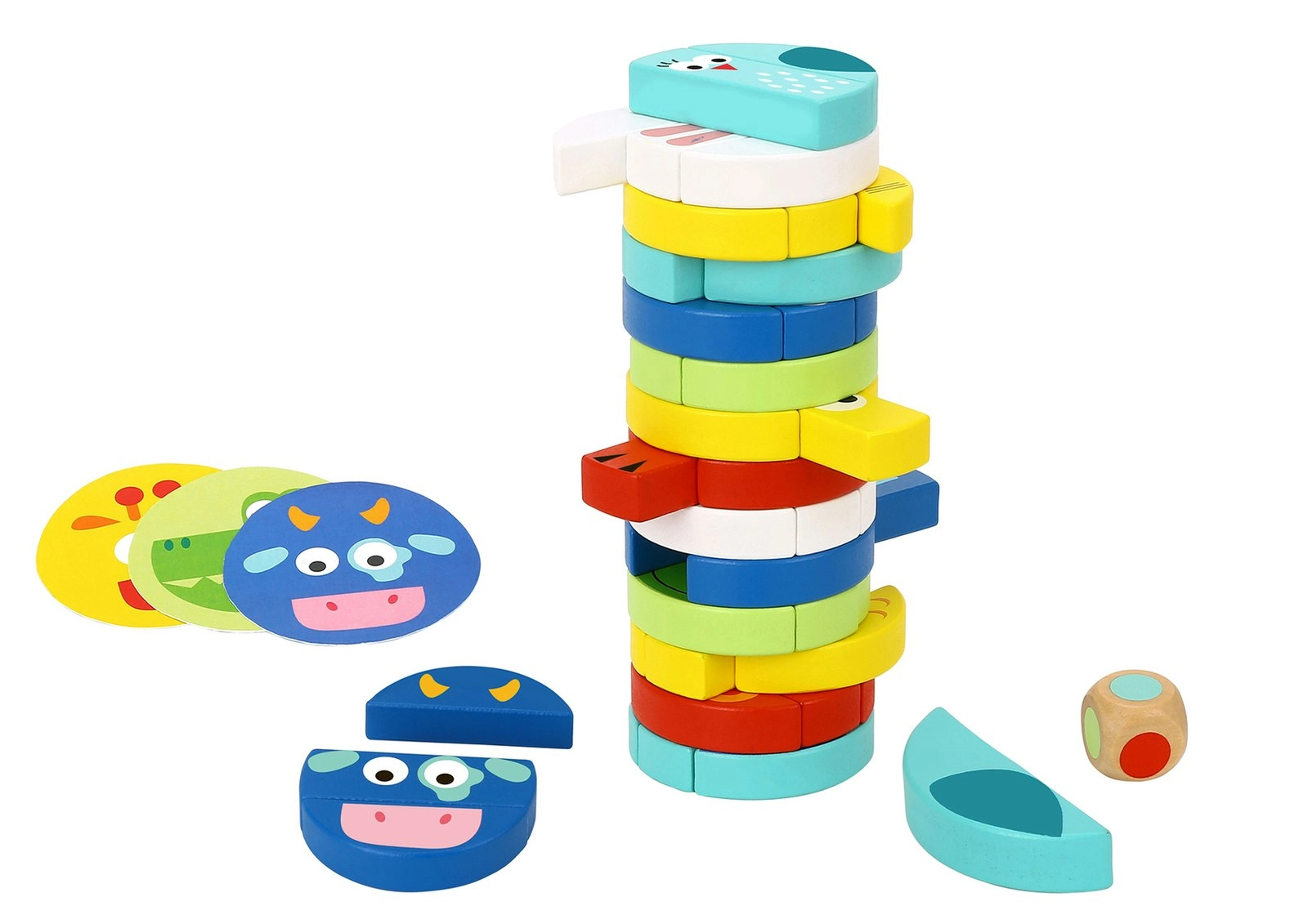 Tooky Toy Toddler/Children's Stacking Fun Educational Activity Game Animal 3+