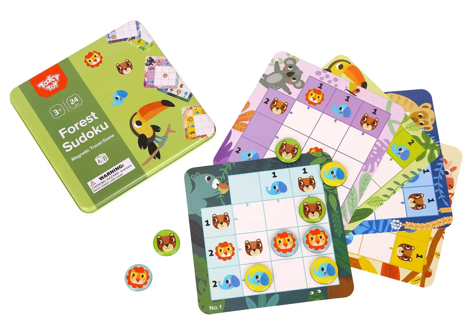 Tooky Toy Kids/Children's Forest Themed Sudoku Tabletop Educational Fun Game 3+
