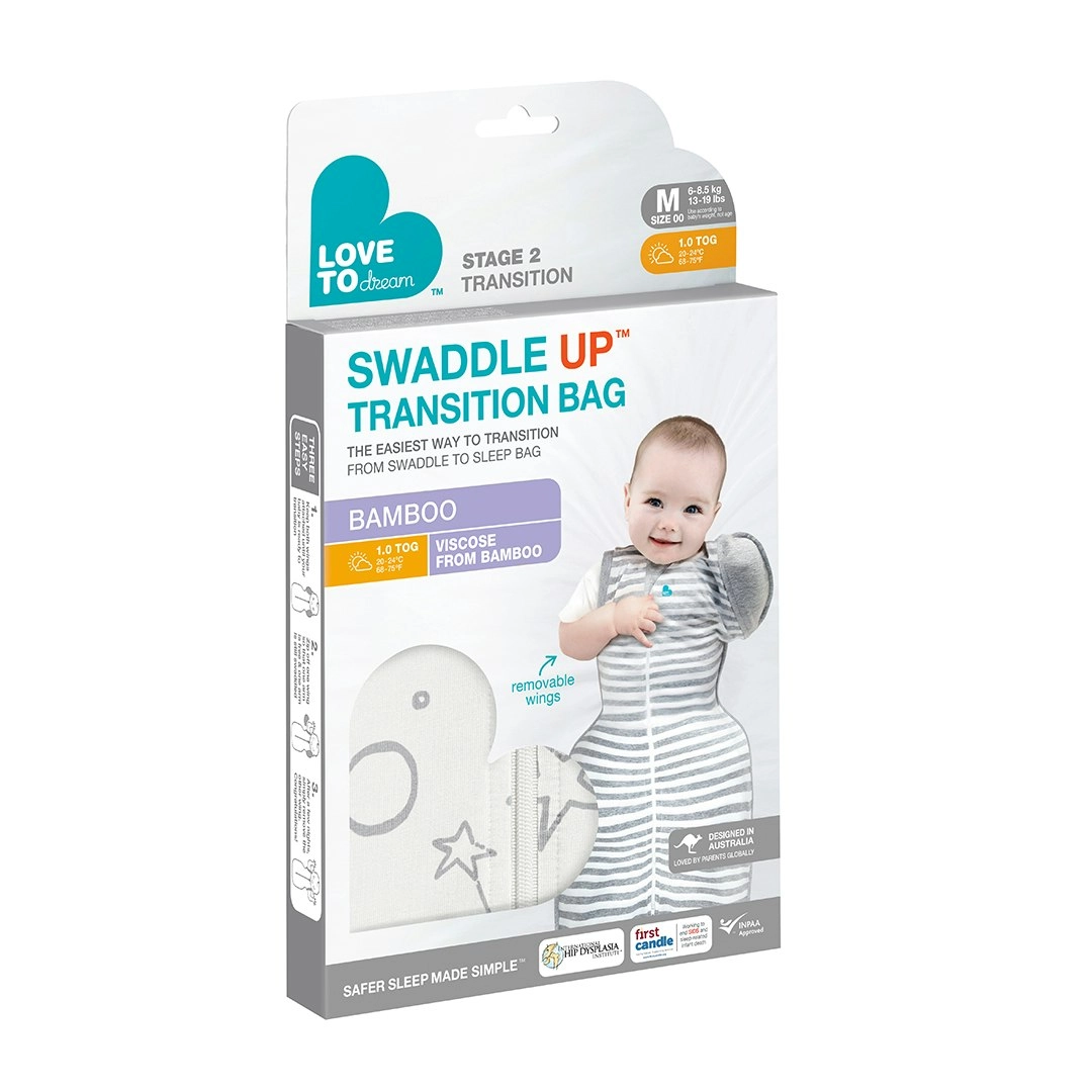 Love to Dream Swaddle UP Transition Bag Bamboo Original 1.0Tog Cream M