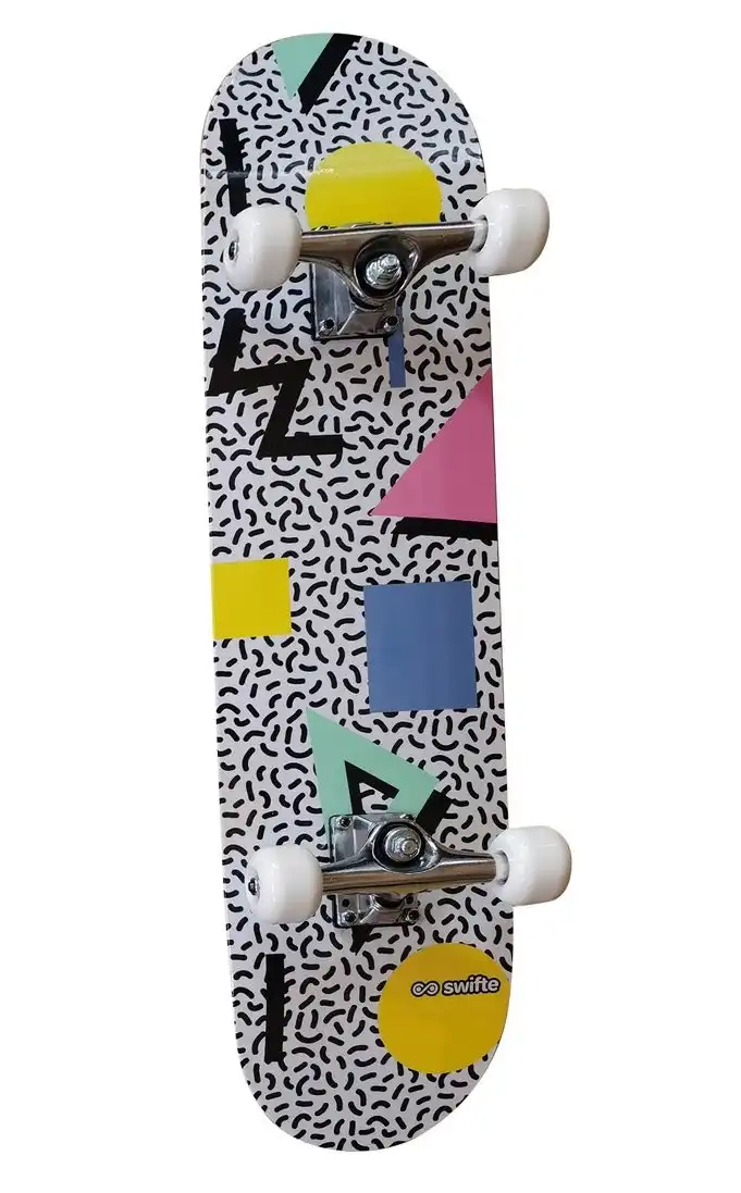 Swifte 31 X 7.5" Skateboard - 80's Geo