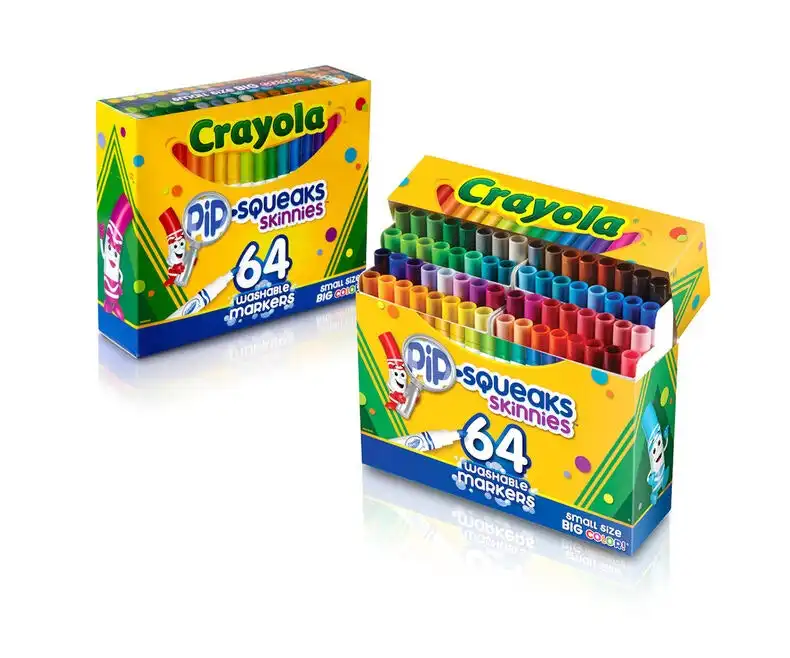 Crayola 64 Pip-Squeaks Skinnies Washable Markers