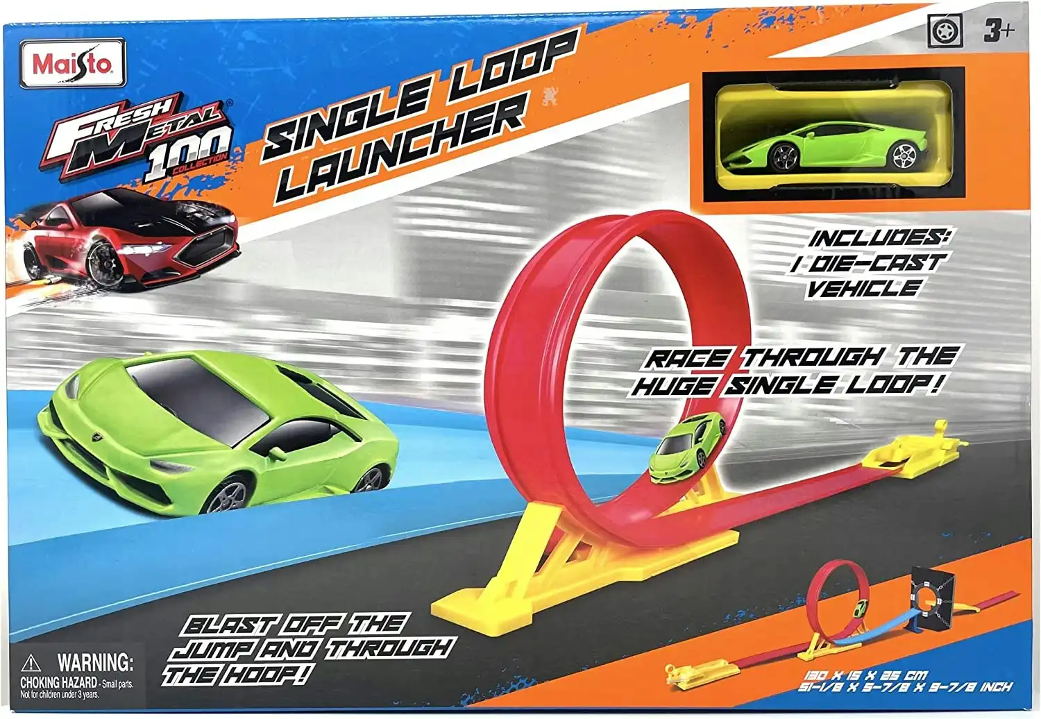 Maisto Single Loop Launcher Playset-Lamborghini