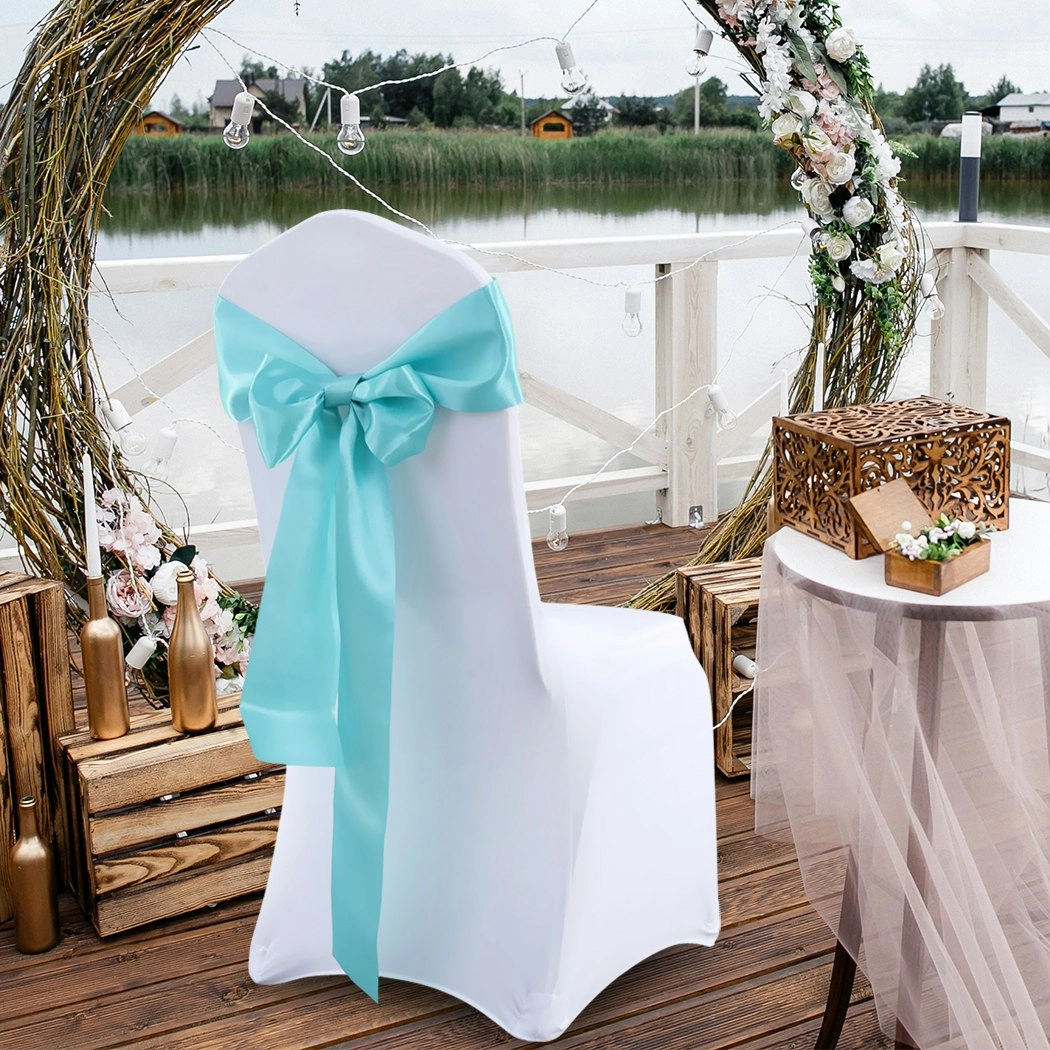 Traderight Group  50x Satin Chair Sashes Cloth Cover Wedding Party Event Decoration Table Runner