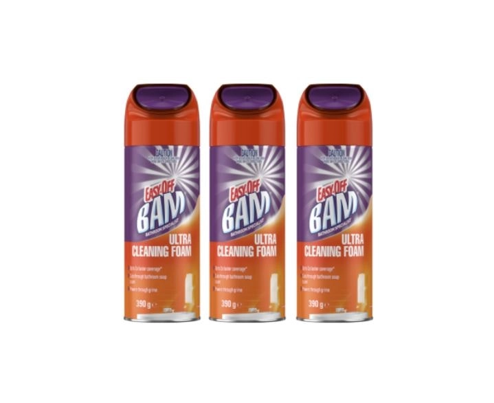 3 Pack Easy-off Bam Ultra Cleaning Foam 390g