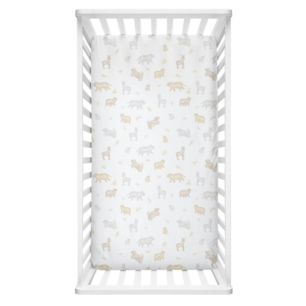 Lolli Living | Cot Fitted Sheet - Bosco Bear