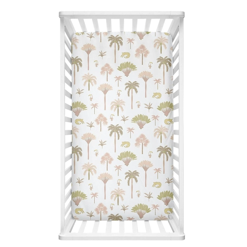 Lolli Living | Cot Fitted Sheet - Tropical Mia