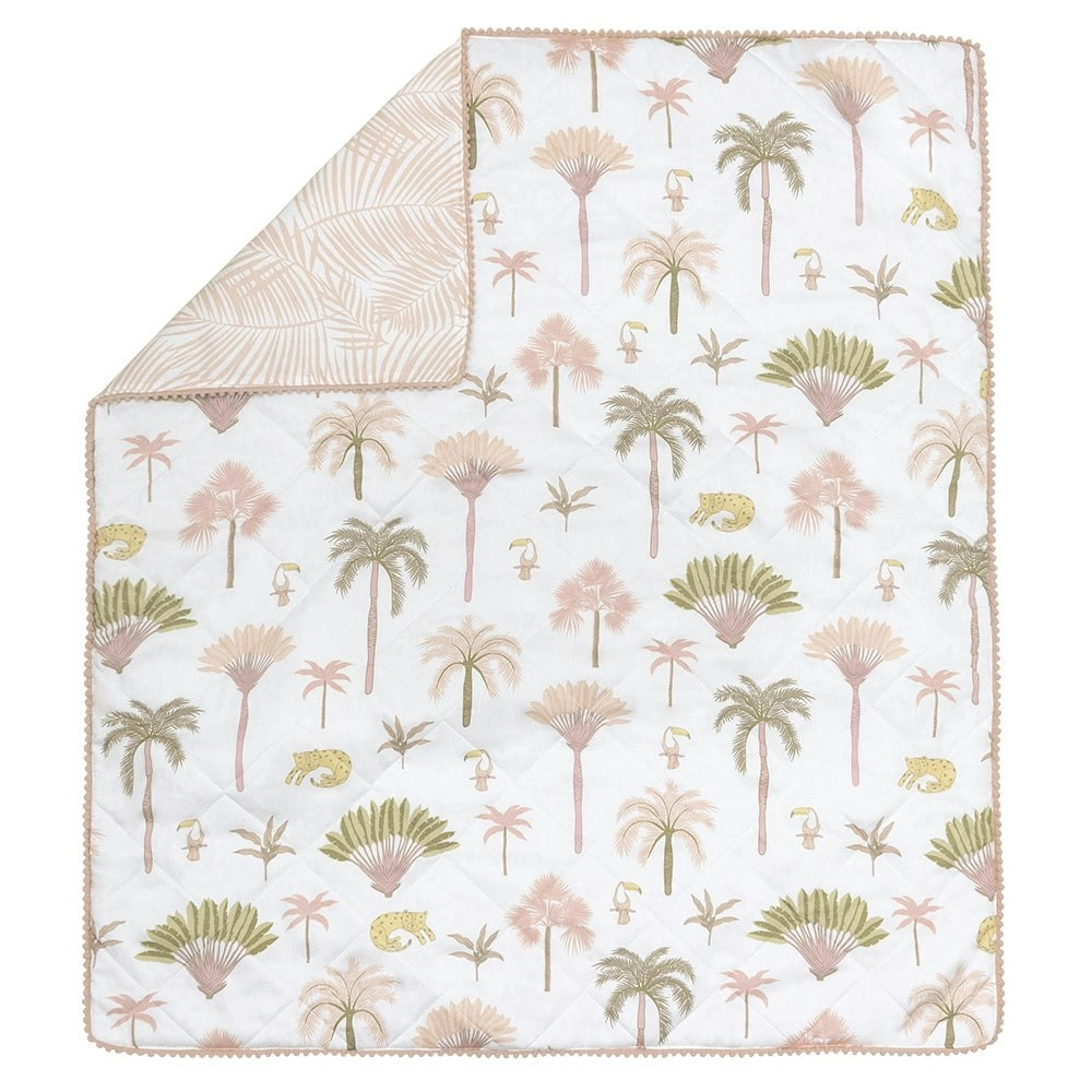 Lolli Living | Quilted Reversible Cot Comforter - Tropical Mia