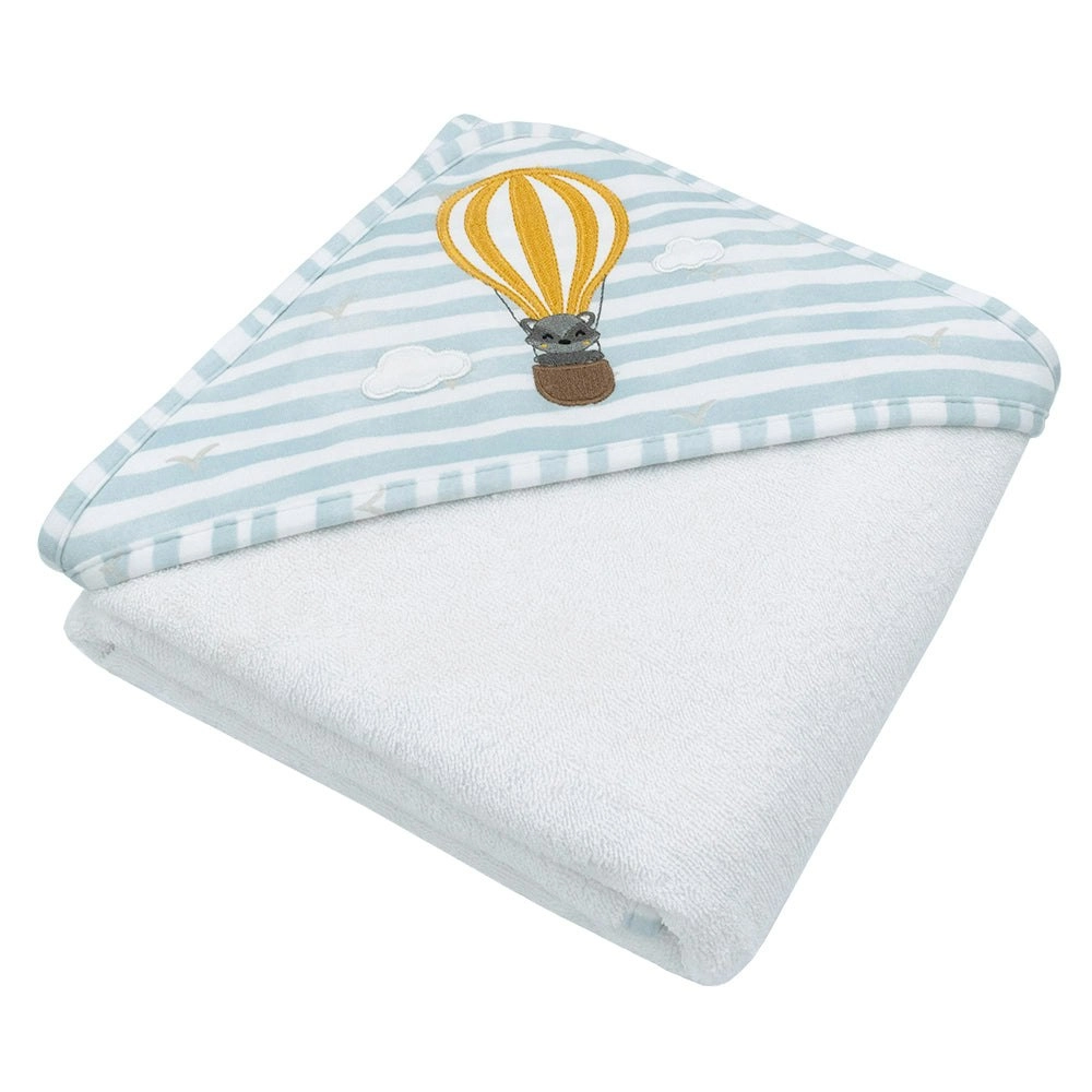 Living Textiles | Hooded Towel -  Up Up & Away