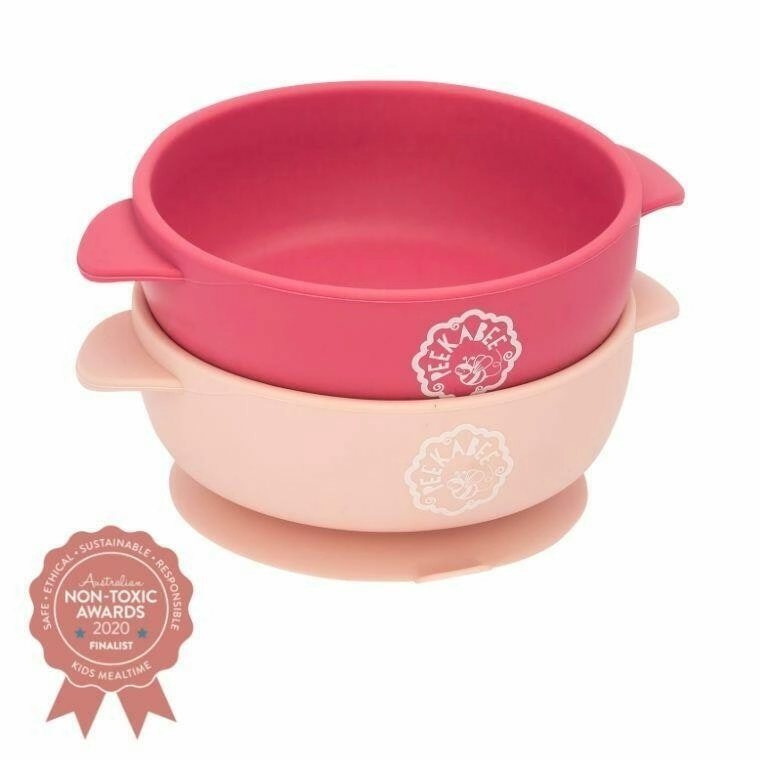 Peekabee |Baby & Toddler Suction Bowls,  Set of 2