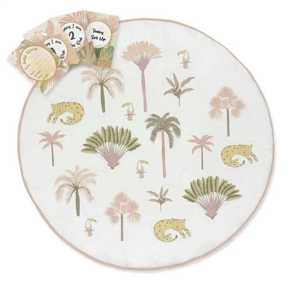 Lolli Living  | Playmat with Milestone Cards - Tropical Mia