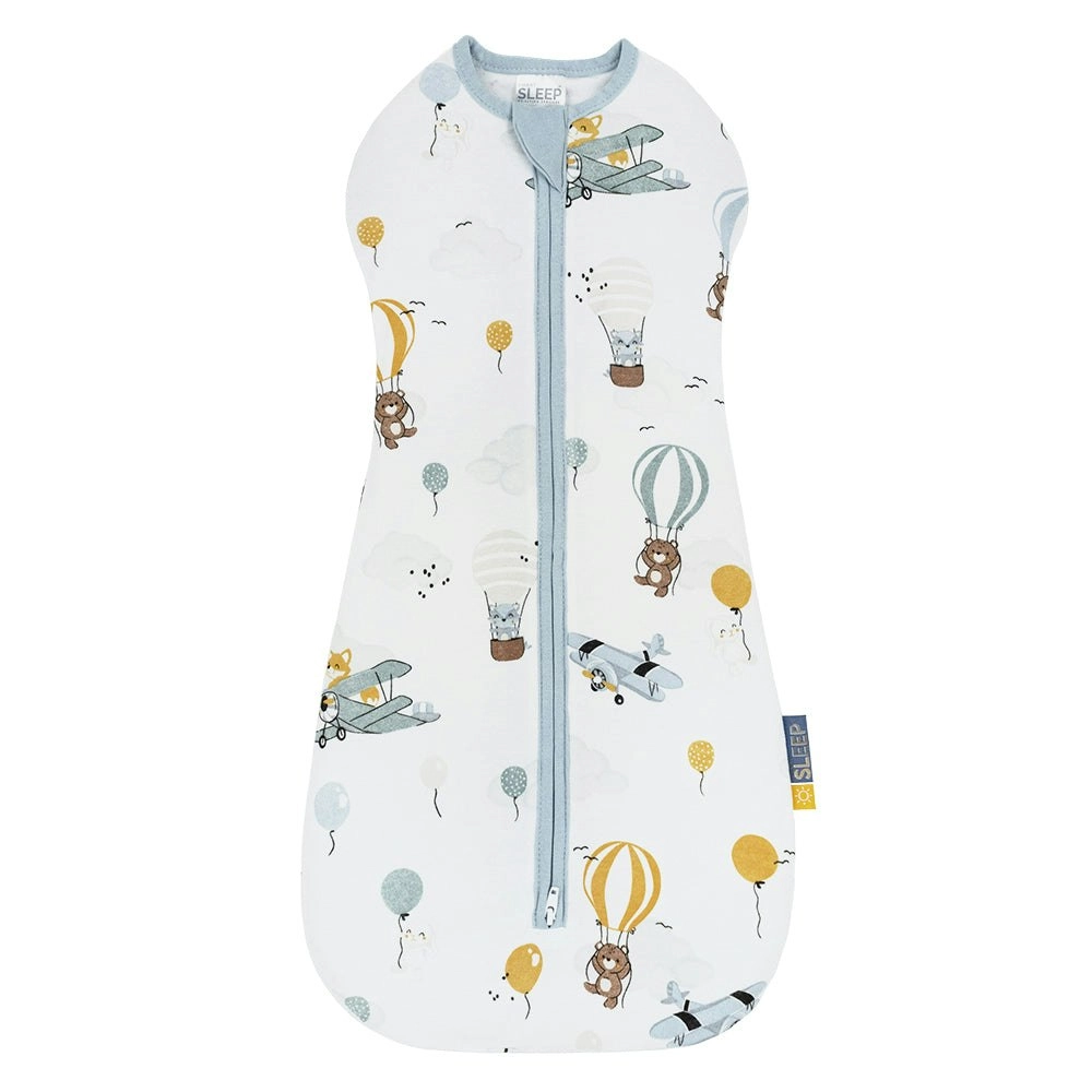 Living Textiles | Smart Sleep Zip Up Swaddle 4-12mths 0.2TOG - Up Up & Away