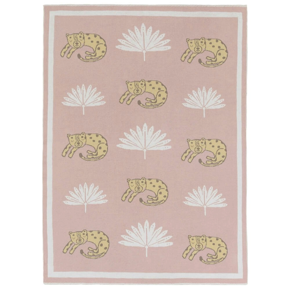 Lolli Living| 100% Cotton Knit Pram Blanket - Tropical Mia