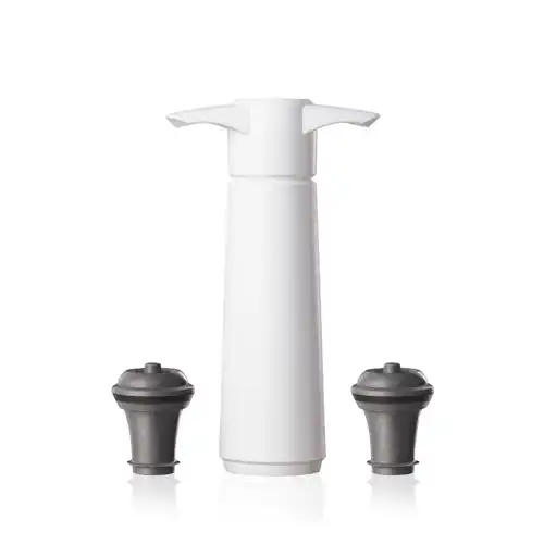 Vacu Vin | Wine Saver Pack Wine Saver Set(1 Pump, 2 Wine Stoppers) - White