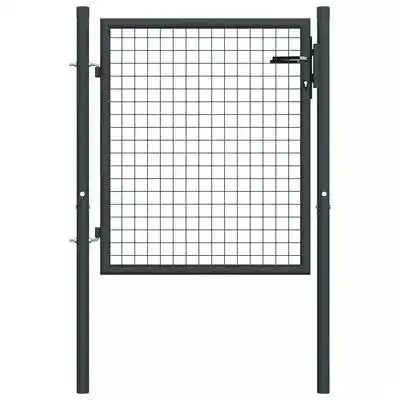 Mesh Garden Gate Galvanised Steel Grey