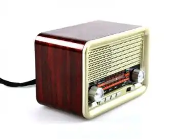 FM/AM/SW Retro Radio Bluetooth Speaker Rechargeable Support USB TF MP3