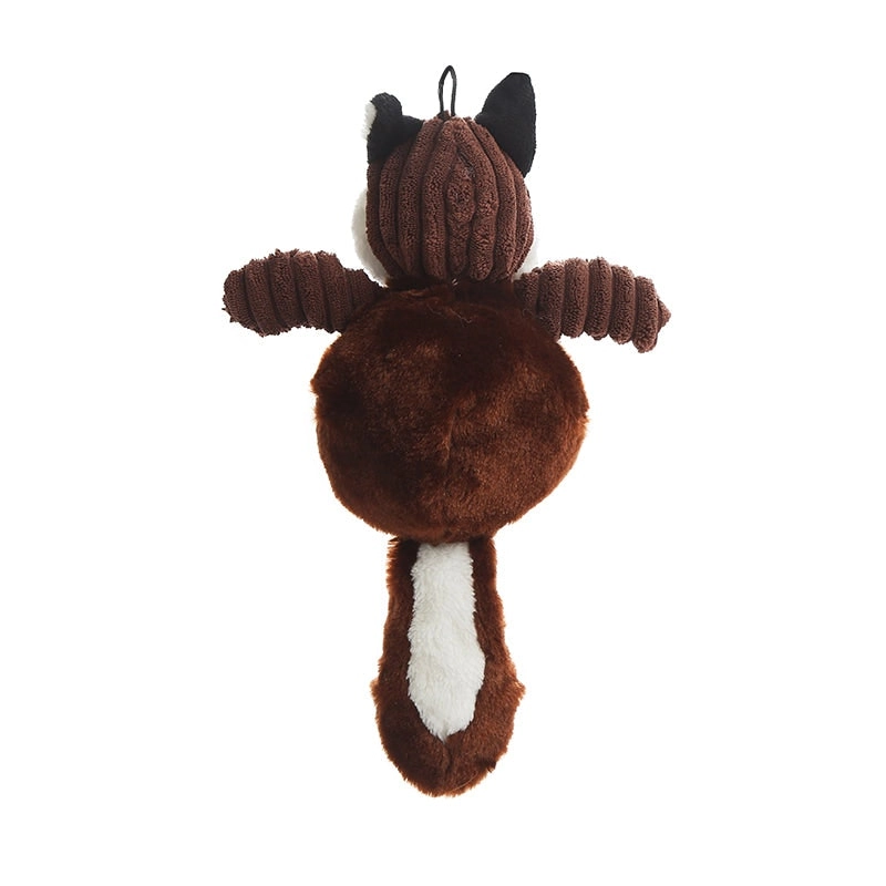 Squeaky Fox Dog Toy (dark)