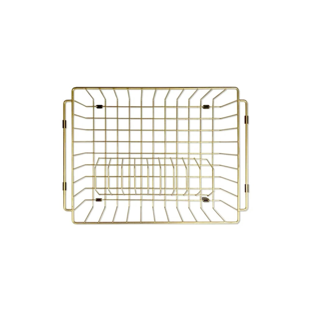 Meir Dish Rack Brushed Bronze Gold MDR-01-PVDBB