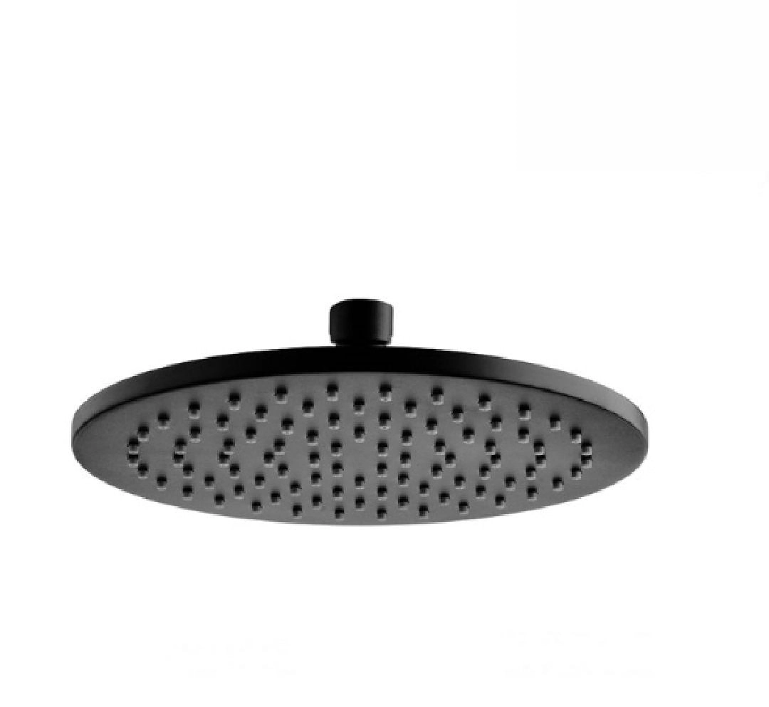 Fienza Round Starry Shower Head 200mm Matte Black 411108B