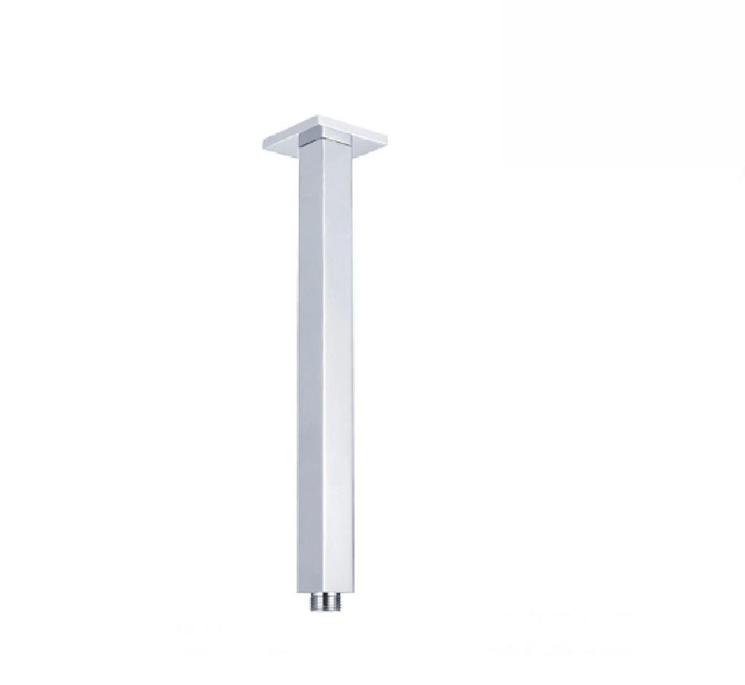 Fienza Square Ceiling Dropper 450mm Chrome 422102C