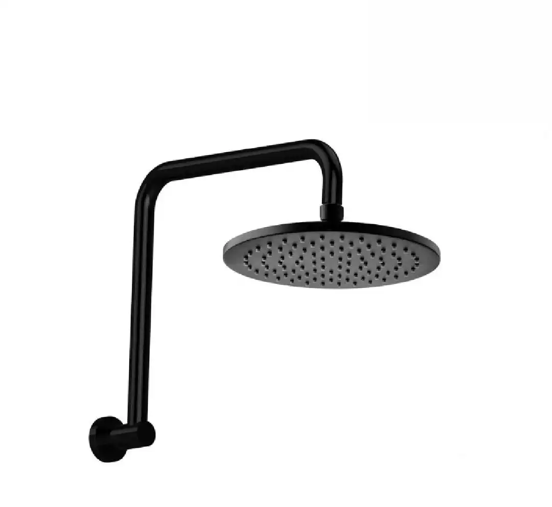 Fienza Hustle Round Shower Set Matte Black 411108B+422112