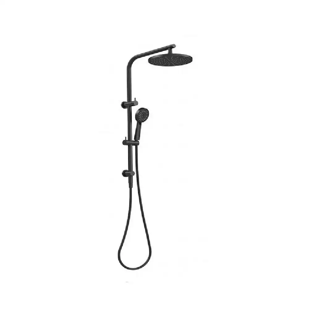 Phoenix Vivid Slimline Twin Shower Matte Black VS6500-10