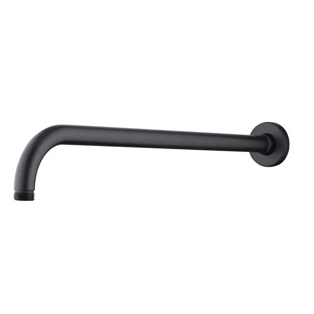 Oliveri Rome Angled Wall Arm Round Matte Black RO15240MB