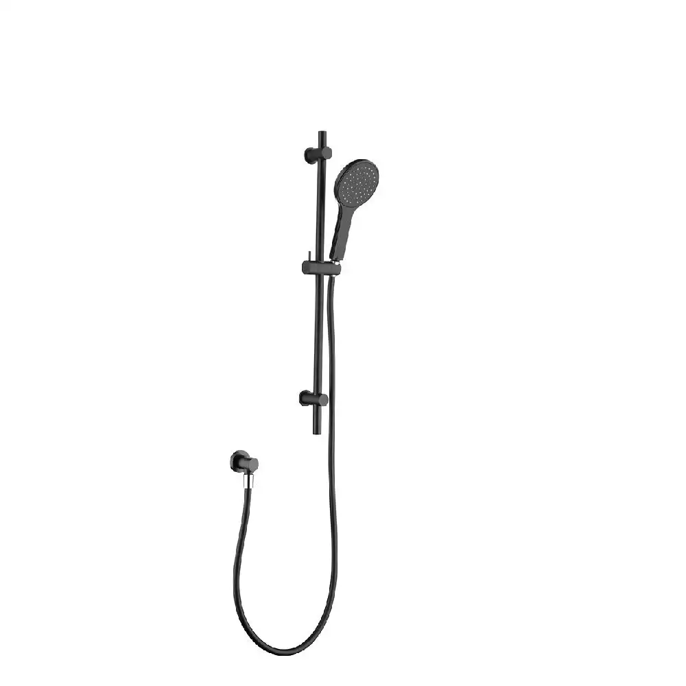 Fienza Hustle Shower Rail Matte Black 444101B