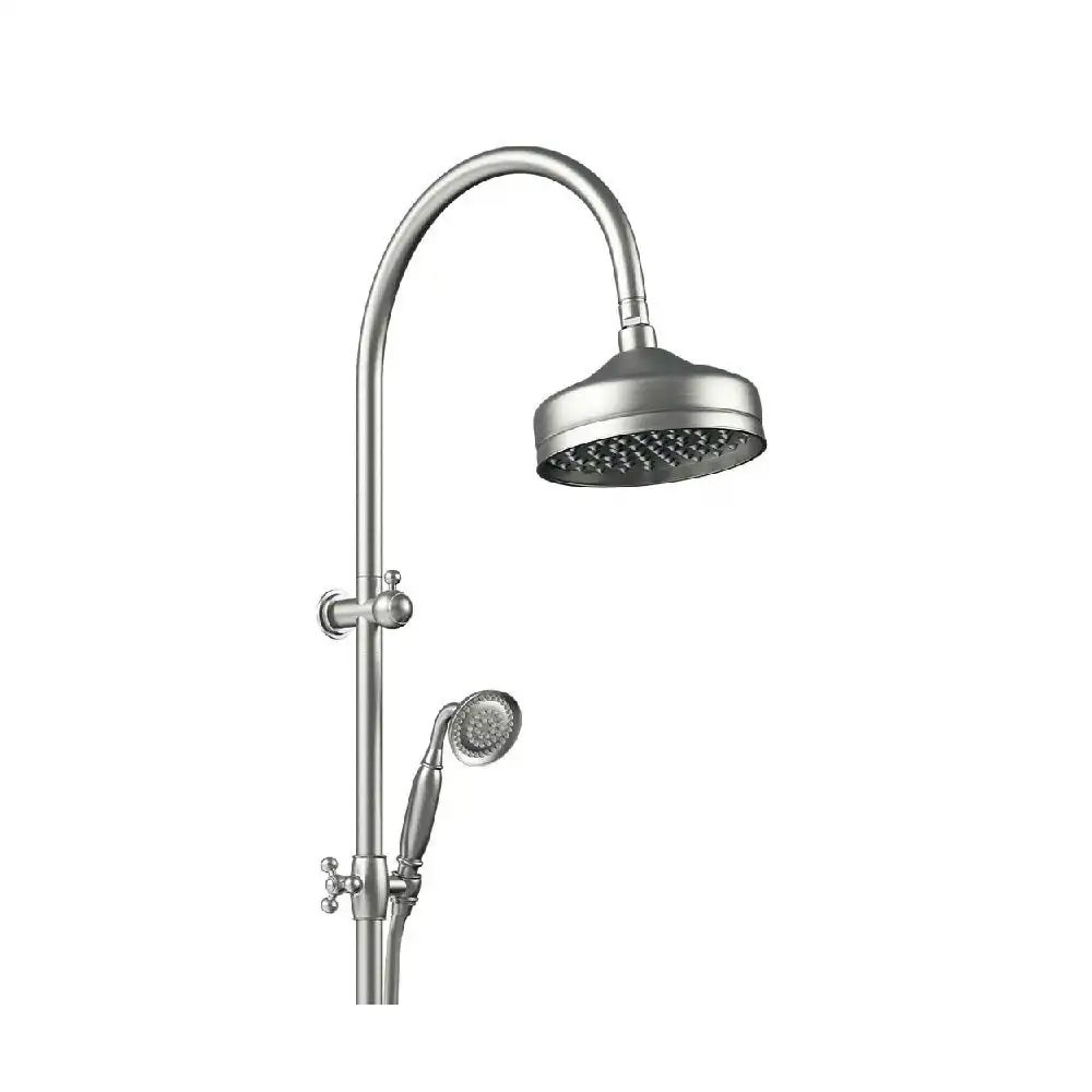 Fienza Lillian Twin Shower Rail Brushed Nickel 455114BN