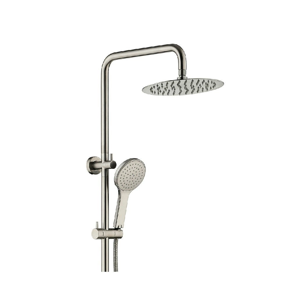 Fienza Kaya Twin Shower Rail Brushed Nickel 455109BN