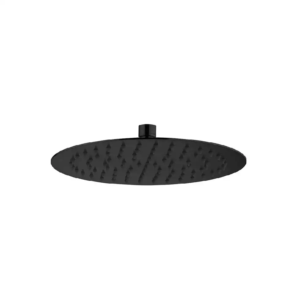 Fienza Kaya Shower Head 250mm Matte Black 411125B